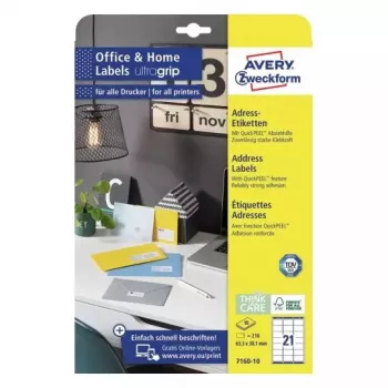 Self-adhesive label Rectangle Avery 7160-10