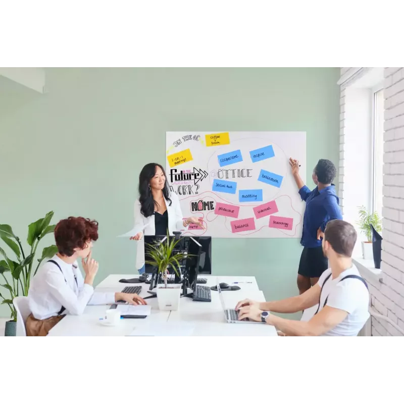 Legamaster Magic-Chart Whiteboard Foil 90x120cm Electrostatic Dry-Erase PP Film, 25 Sheets, White