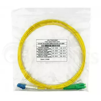 Fibre optic cable BlueOptics SFP3131BU5MS LC G.657.A1 5 m Yellow