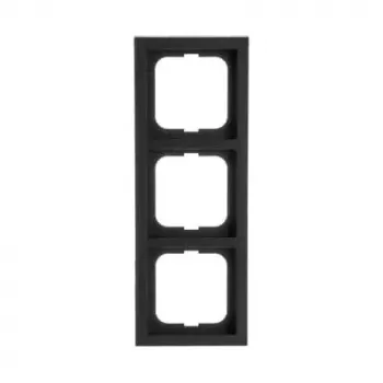 Busch-Jaeger electrical switch/cover panel 1723-885K Black, thermoplastic, screwless, 80×222×11 mm
