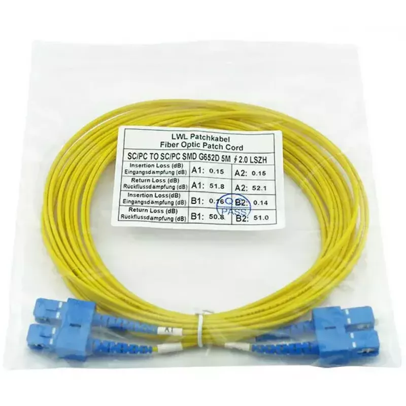 Fibre optic cable BlueOptics CAB-SMF-SC-SC-1 1 m SC SC G.657.A1