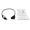 EXSYS EX-23001 Serial Cable Black 0.5m USB Type-A USB Type-C DB-9