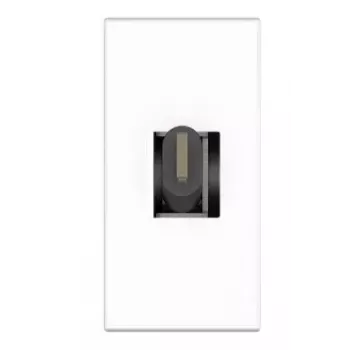 Socket Outlet USB C Kindermann 7464000620 Black White