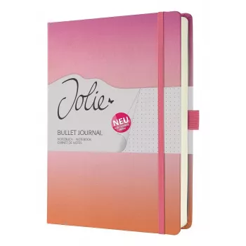 Writing Notebook Sigel Jolie JB103 A5+ 100 Sheets Orange Pink