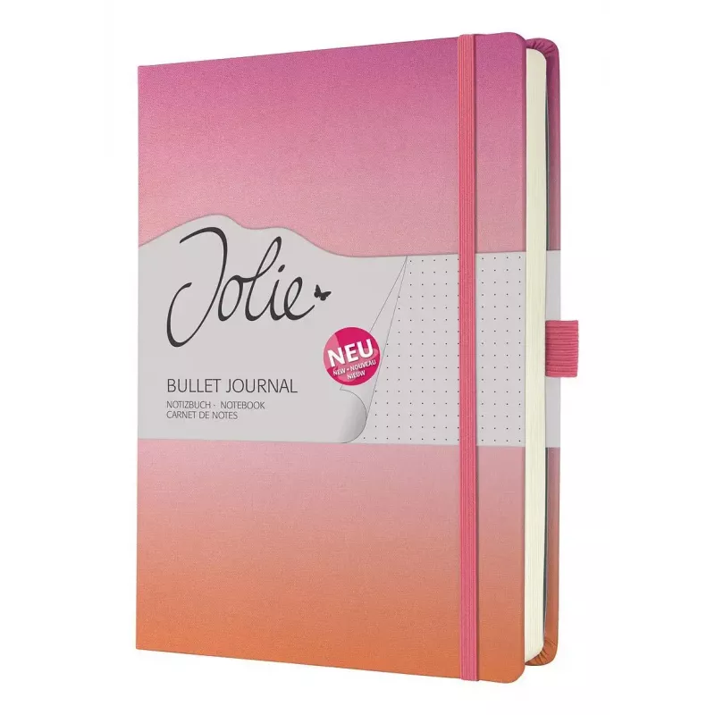 Writing Notebook Sigel Jolie JB103 A5+ 100 Sheets Orange Pink