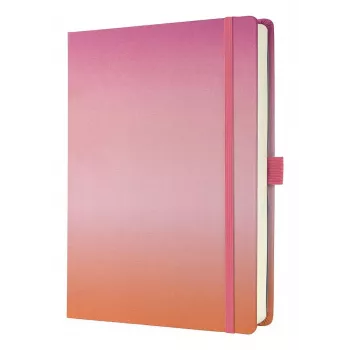 Writing Notebook Sigel Jolie JB103 A5+ 100 Sheets Orange Pink