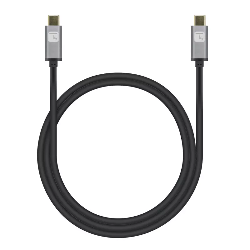Techly USB 3.2 Gen 2 USB-C M/M Cable 1m Black, 1 m, USB B, USB C, USB 3.2 Gen 1 (3.1 Gen 1), 10 Gbit/s, Black