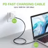 Techly USB 3.2 Gen 2 USB-C M/M Cable 1m Black, 1 m, USB B, USB C, USB 3.2 Gen 1 (3.1 Gen 1), 10 Gbit/s, Black
