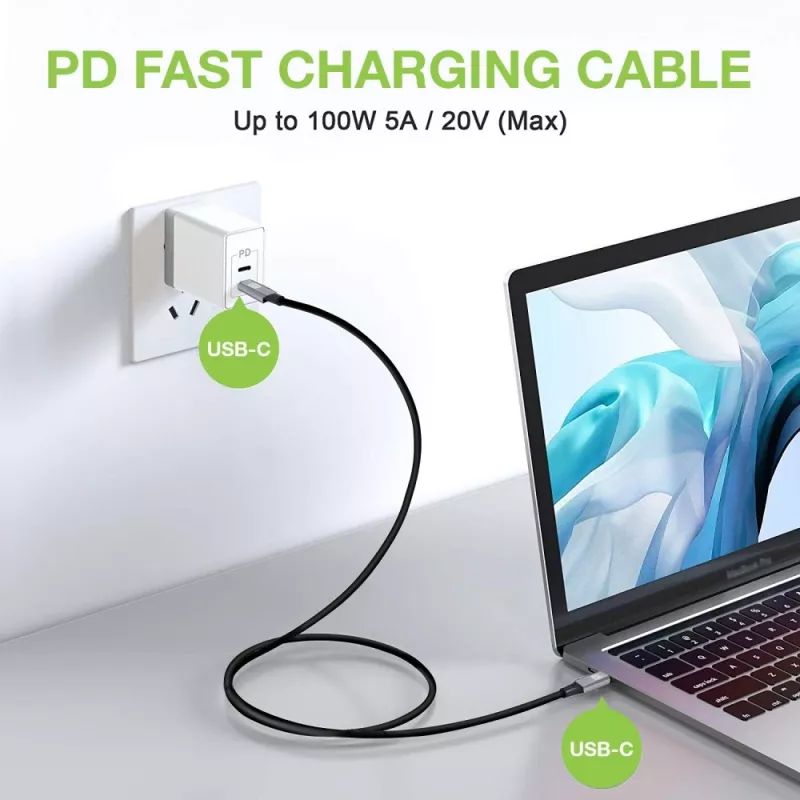 Techly USB 3.2 Gen 2 USB-C M/M Cable 1m Black, 1 m, USB B, USB C, USB 3.2 Gen 1 (3.1 Gen 1), 10 Gbit/s, Black