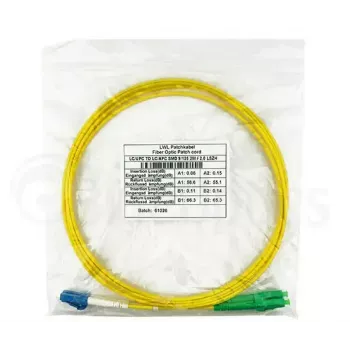 Fibre optic cable BlueOptics SFP3131BU0.5MS LC G.657.A1 0.5 m Yellow