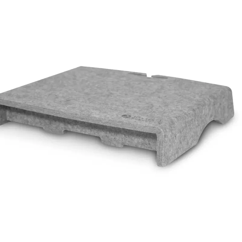 BakkerElkhuizen Q-Riser 50 Circular 76.2 cm Desk Grey