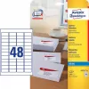 Self-adhesive label Avery J4791-25 Rounded rectangle
