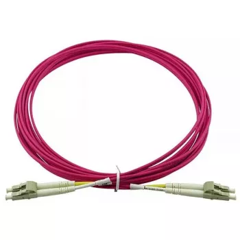 Fibre optic cable BlueOptics SFP3131FU1.5MK LC OM4 1.5 m Pink