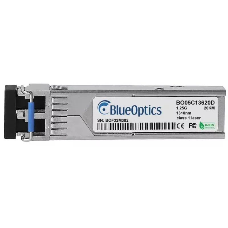 BlueOptics OM-SFP-GIGABIT-SINGLE-MODE-20-BO Fiber Optic Transceiver Module 20000m