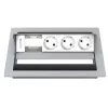 Outlet box Kindermann CablePort standard² Type F Silver White