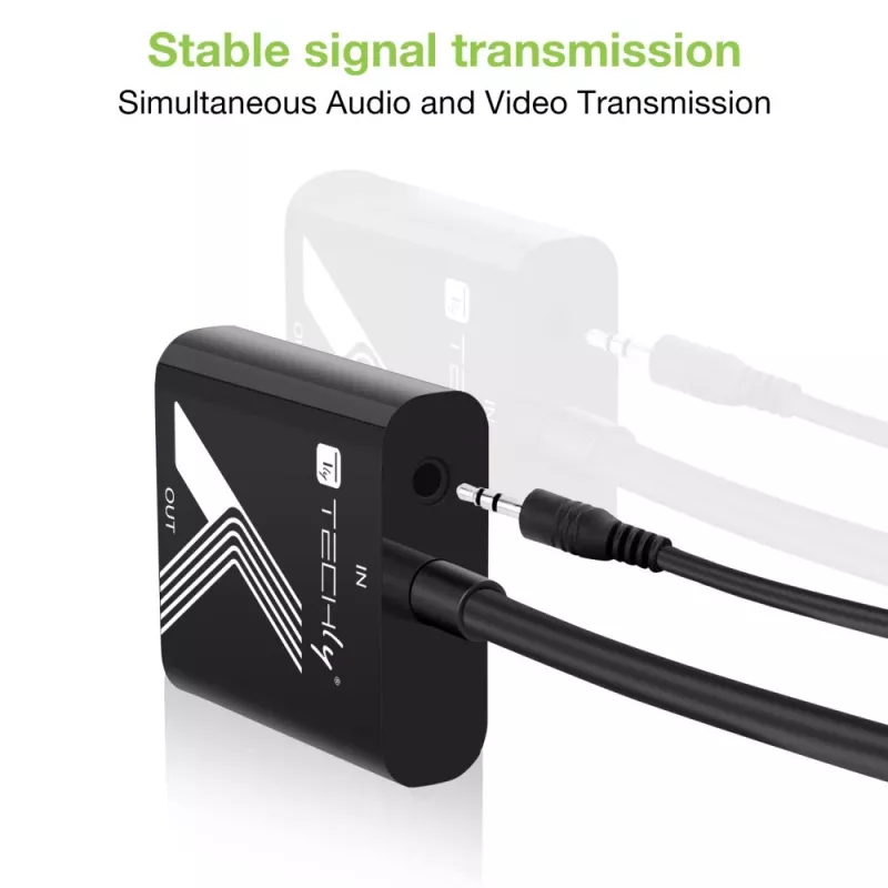 Techly Cable Adapter Converter HDMI to VGA with audio jack plug