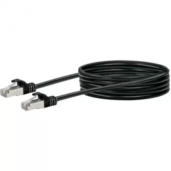 Networking cable Schwaiger CKB6025 053 RJ-45 Cat6 2.5 m Black
