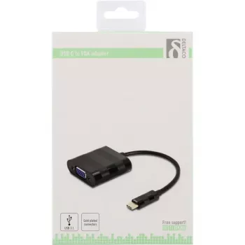 Video Cable Adapter Deltaco USBC-VGA