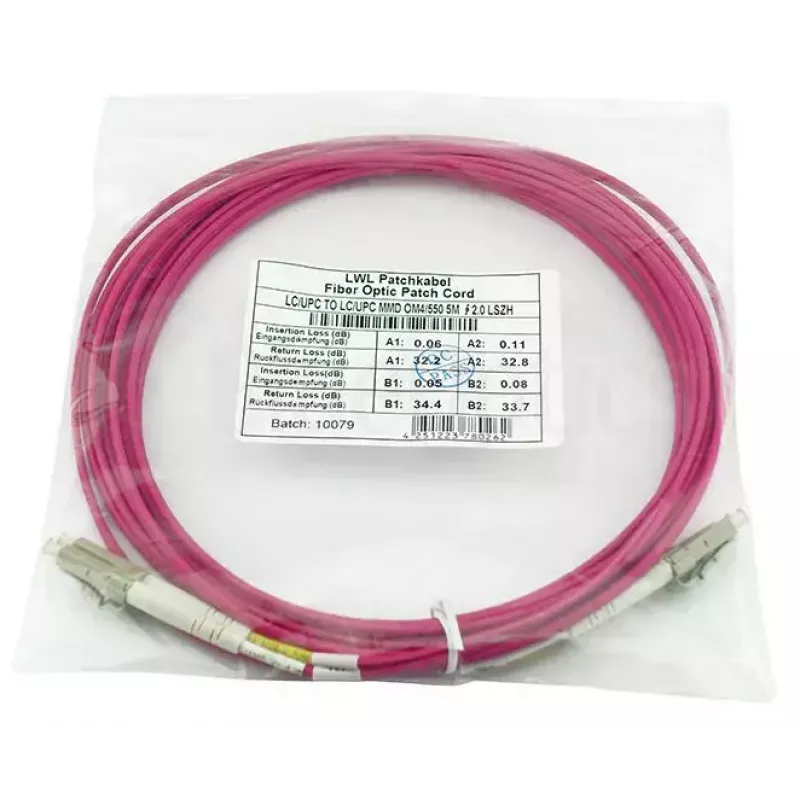 BlueOptics CBL-LC-OM4-2M-BO Fibre Optic Cable 2m LC Connector