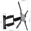 Techly 23-55 Ultra Slim Full Motion LCD TV Wall Mount Bracket Black” ICA-PLB 171M