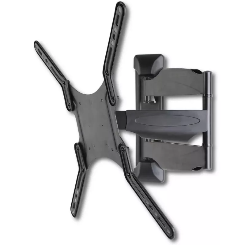 Techly 23-55 Ultra Slim Full Motion LCD TV Wall Mount Bracket Black” ICA-PLB 171M