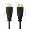 Techly HDMI 2.0 Cable A/A M/M 0.5m Black ICOC HDMI2-4-005, 0.5 m, HDMI Type A (Standard), HDMI Type A (Standard), 4096 x 2160 pixels, 3D, Black