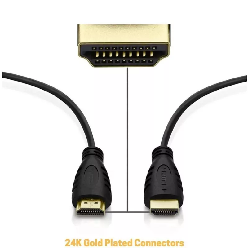 Techly HDMI 2.0 Cable A/A M/M 0.5m Black ICOC HDMI2-4-005, 0.5 m, HDMI Type A (Standard), HDMI Type A (Standard), 4096 x 2160 pixels, 3D, Black