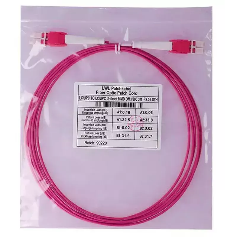 Fibre optic cable BlueOptics SFP8181FU0.5MK 0.5 m LC OM4