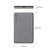 dbramante1928 re-charge - Power Bank 5K Wireless - Grey, 5000 mAh, Wireless charging, 3.87 V, Grey