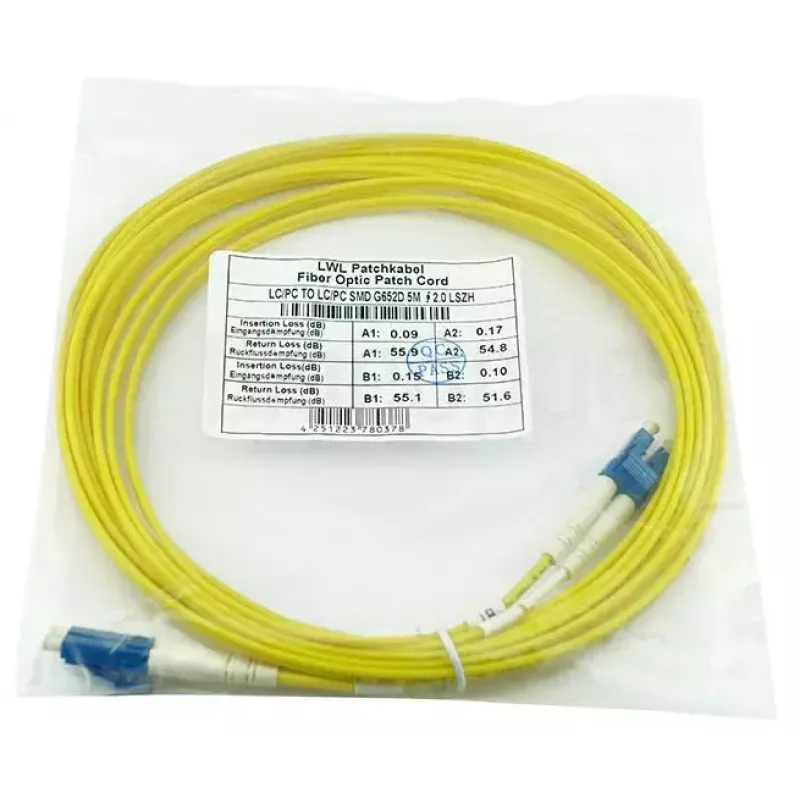 BlueOptics SFP3131BU5MK InfiniBand fibre optic cable 5 m LC Yellow