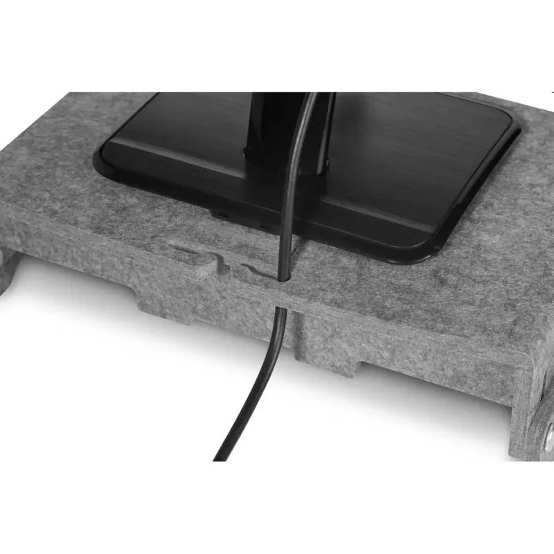 BakkerElkhuizen Q-riser 110 Circular 76.2 cm Desk Grey