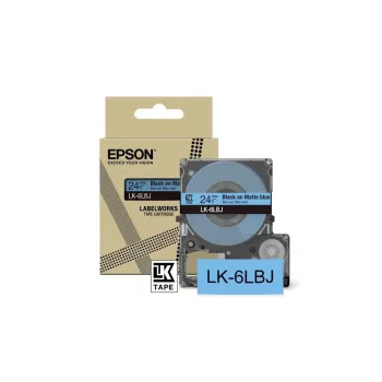 Label Tape Epson LK-6LBJ Black Blue Thermal Transfer 2.4cm