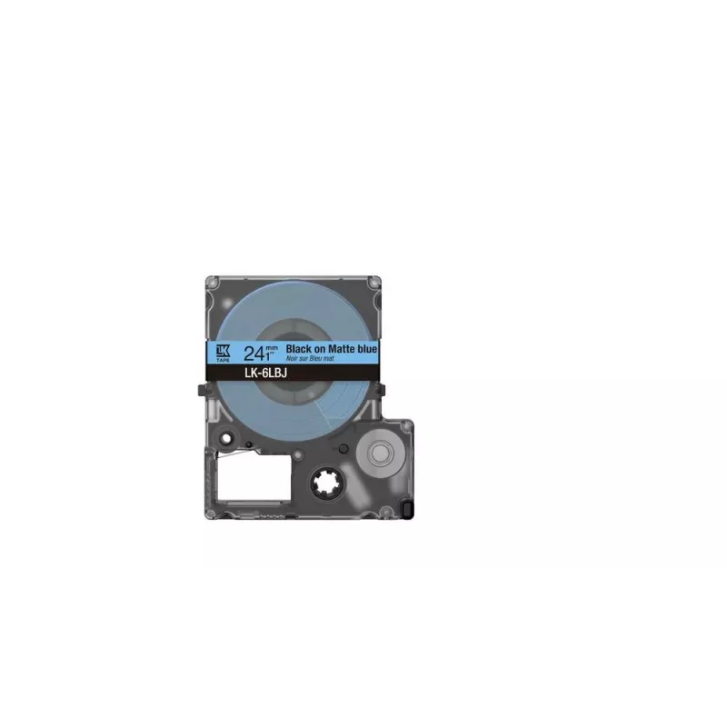 Label Tape Epson LK-6LBJ Black Blue Thermal Transfer 2.4cm