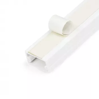 StarTech.com Solid Cable Management Raceway with Adhesive Tape & Cover, 3/4 inch(19mm)W x 3/8 inch(11mm)H - 3ft(1m) length, PVC Network/Power Cord Hider/Wall Wire Duct, Max 6 Cables, UL Listed