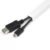 StarTech.com Solid Cable Management Raceway with Adhesive Tape & Cover, 3/4 inch(19mm)W x 3/8 inch(11mm)H - 3ft(1m) length, PVC Network/Power Cord Hider/Wall Wire Duct, Max 6 Cables, UL Listed
