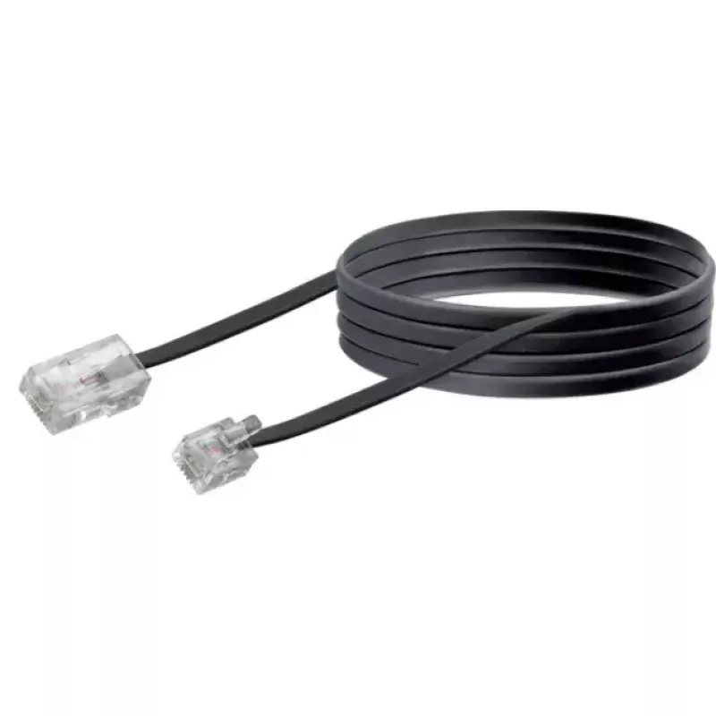 Network Cable Schwaiger 6.0m RJ-11 - RJ-45 6m Black