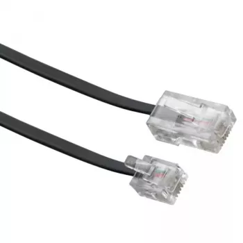Network Cable Schwaiger 6.0m RJ-11 - RJ-45 6m Black