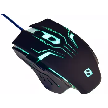 Sandberg Eliminator Mouse, Right-hand, USB Type-A, 2400 DPI, Black
