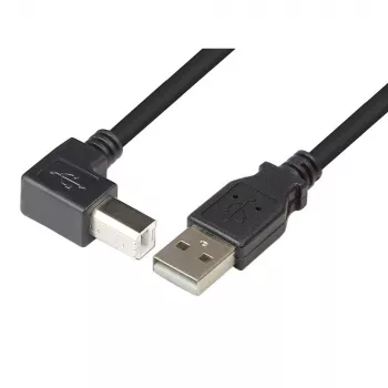 Techly USB 2.0 Cable A Male / B Male Angled 0.5m ICOC U-AB-005-ANG