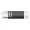 Hama Laeta Twin USB flash drive 256 GB USB Type-A / Micro-USB 3.2 Gen 1 (3.1 Gen 1) Black