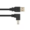 Techly USB 2.0 Cable A male / B male angled 1m ICOC U-AB-10-ANG