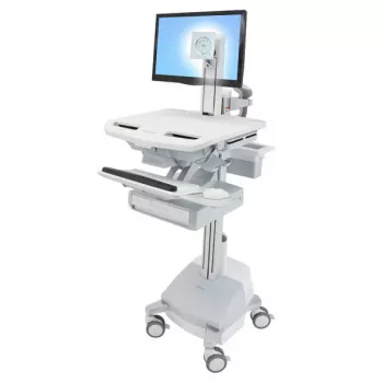 Multimedia cart Ergotron StyleView Aluminium Grey White