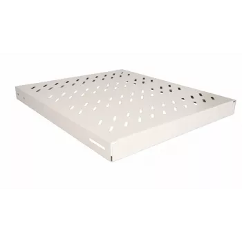 EQUIP EZVS-19-1-50-G 19 inch 1U Fixed Rack Shelf 500mm Deep Light Grey (RAL 7035), 25kg Load
