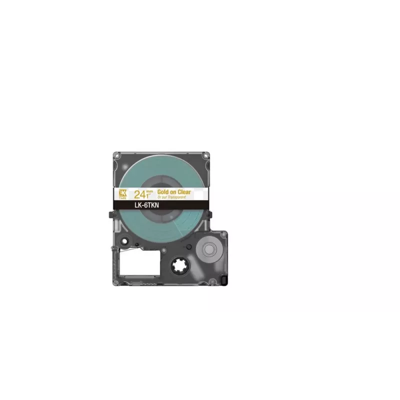 Label Tape Epson LK-6TKN Gold Transparent 2.4 cm Thermal Transfer