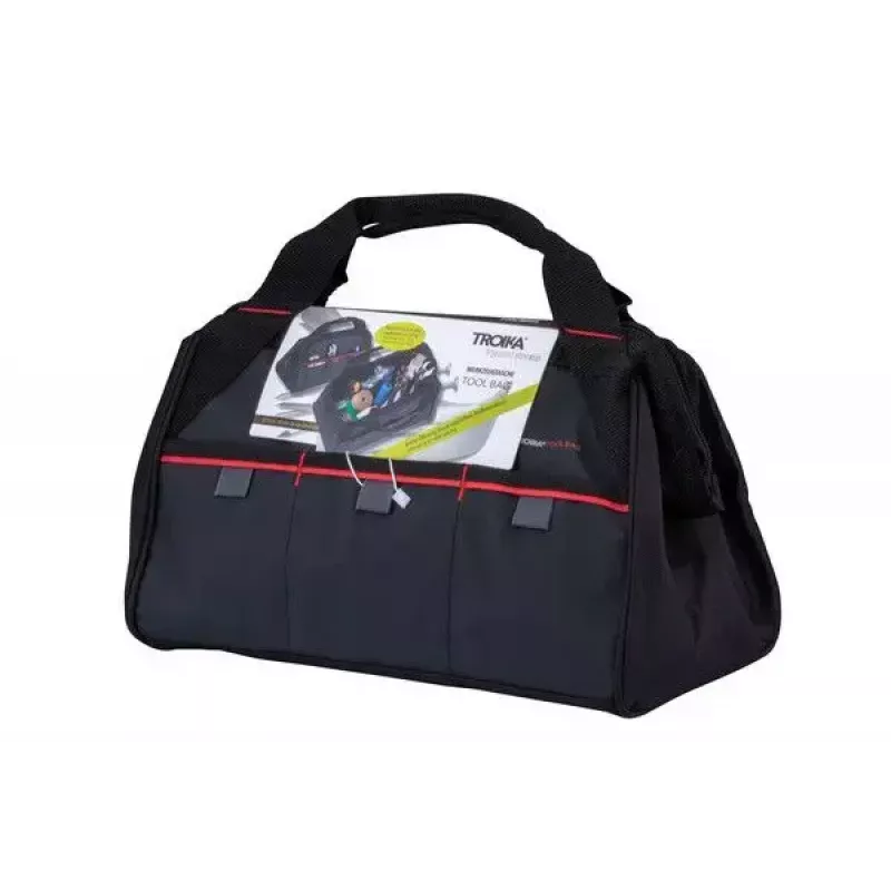 Tool Bag TROIKA TBG30/BK Black Red Tarpaulin