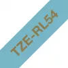 Brother TZE-RL54 label-making tape Gold on blue
