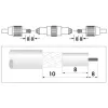 Coaxial Connector Schwaiger KVB29 531 Silver Metal Plastic