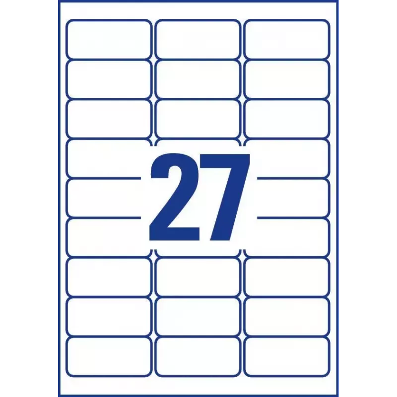 Self-adhesive label Avery L7874-20 Rounded rectangle