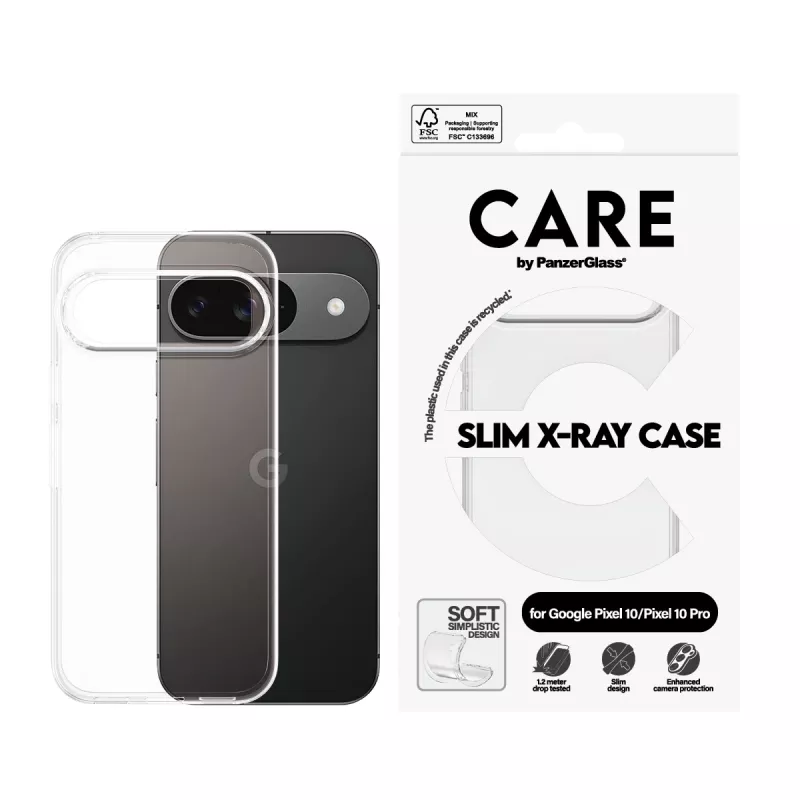 Cover PanzerGlass CARE by Fashionable Case Transparent X-Ray Soft Basic Google Pixel 10 10 Pro