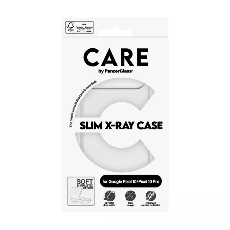 Cover PanzerGlass CARE by Fashionable Case Transparent X-Ray Soft Basic Google Pixel 10 10 Pro
